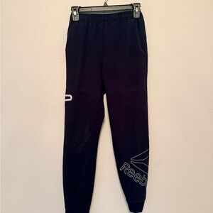 2 Pair Boys Reebok Navy Joggers with Logo